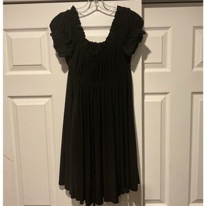 Norma Kamali Cinched Little Black Dress LBD Whimsygoth Party Wedding Y2K sz S